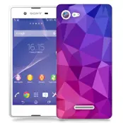 Skal till Sony Xperia E3 - Polygon - Lila