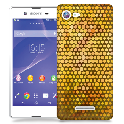 Skal till Sony Xperia E3 - Prickig - Orange