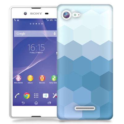 Skal till Sony Xperia E3 - Prismor - Blå