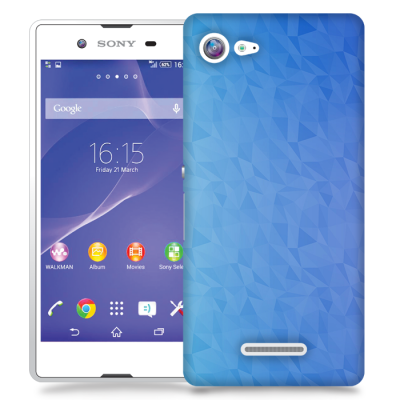 Skal till Sony Xperia E3 - Prismor - Blå
