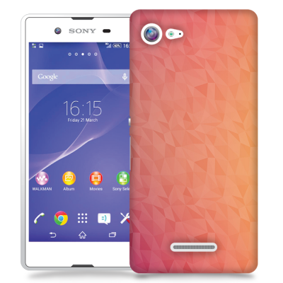 Skal till Sony Xperia E3 - Prismor - Rosa/Orange