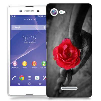 Skal till Sony Xperia E3 - Röd ros
