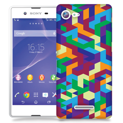 Skal till Sony Xperia E3 - Retro mönster