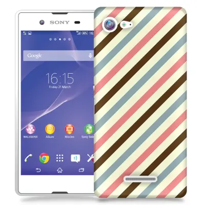 Skal till Sony Xperia E3 - Retro ränder