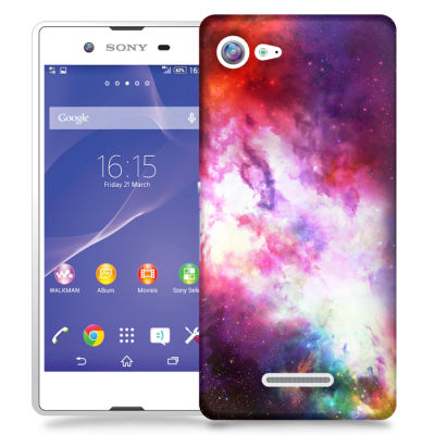 Skal till Sony Xperia E3 - Rymden - Lila