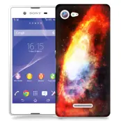 Skal till Sony Xperia E3 - Rymden - Röd