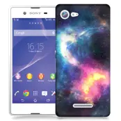 Skal till Sony Xperia E3 - Rymden - Svart/Blå