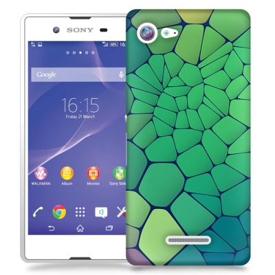 Skal till Sony Xperia E3 - Skifferstenar - Grön