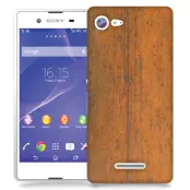 Skal till Sony Xperia E3 - Slitet trä