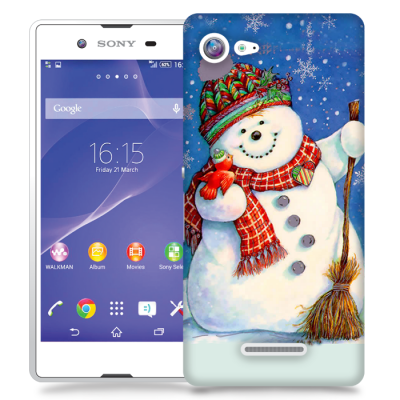 Skal till Sony Xperia E3 - Snögubbe