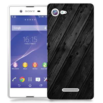 Skal till Sony Xperia E3 - Svart trä