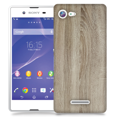 Skal till Sony Xperia E3 - Trä - Ek