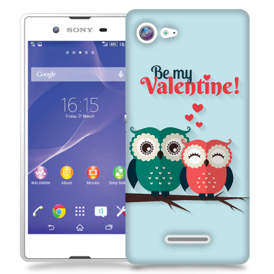 Skal till Sony Xperia E3 - Ugglor - Be my valentine