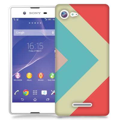 Skal till Sony Xperia E3 - Vinklar - Röd