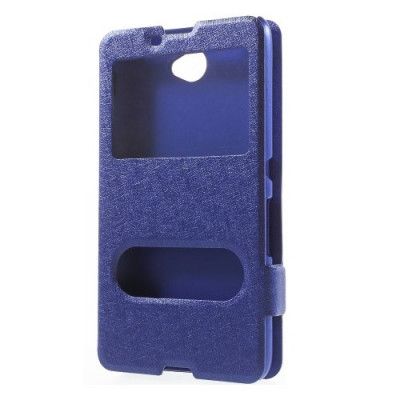 Dual View Cover till Sony Xperia E4 - Blå