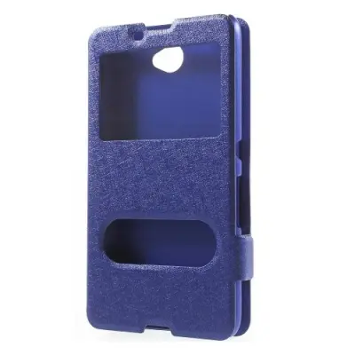 Dual View Cover till Sony Xperia E4 - Blå