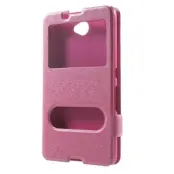 Dual View Cover till Sony Xperia E4 - Rosa