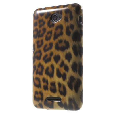 Flexicase Skal till Sony Xperia E4 - Leopard
