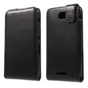 Flipfodral i Konstläder till Sony Xperia E4 - Svart