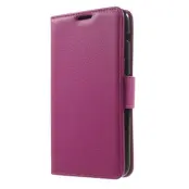 Litchi Plånboksfodral till Sony Xperia E4 - Magenta