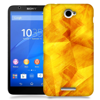 Skal till Sony Xperia E4 - Borstat - Orange