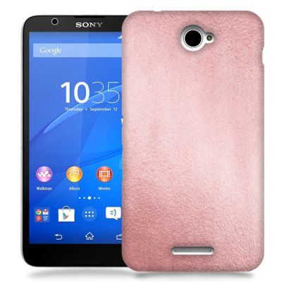 Skal till Sony Xperia E4 - Cement - Ljusrosa