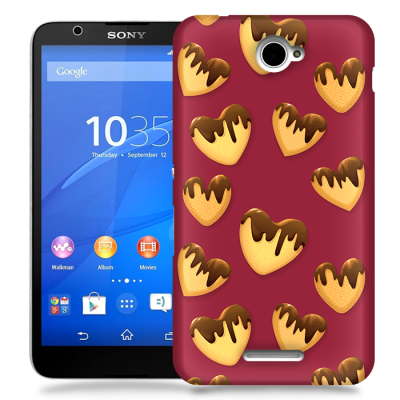 Skal till Sony Xperia E4 - Chokladhjärtan