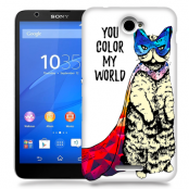 Skal till Sony Xperia E4 - Color my world - Katt