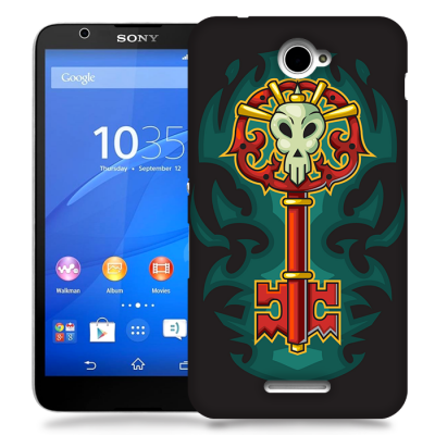Skal till Sony Xperia E4 - Dödskallenyckel