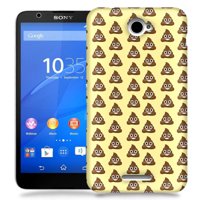 Skal till Sony Xperia E4 - Emoji - Bajs