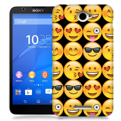 Skal till Sony Xperia E4 - Emoji - Smileys