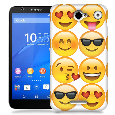 Skal till Sony Xperia E4 - Emoji - Smileys