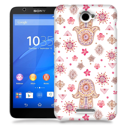 Skal till Sony Xperia E4 - Fatimas hand - blommor