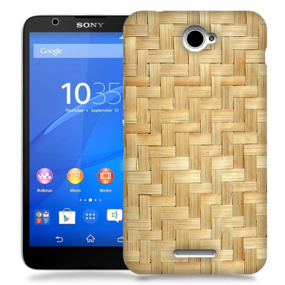 Skal till Sony Xperia E4 - Flätat trä