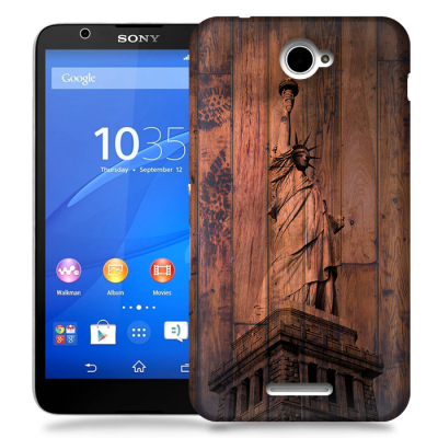 Skal till Sony Xperia E4 - Frihetsgudinnan trä