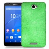 Skal till Sony Xperia E4 - Grunge texture - Grön