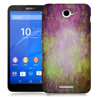 Skal till Sony Xperia E4 - Grunge texture - Lila