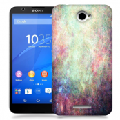Skal till Sony Xperia E4 - Grunge texture - Ljusblå