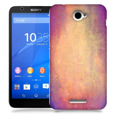 Skal till Sony Xperia E4 - Grunge texture - Persika