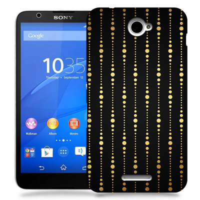 Skal till Sony Xperia E4 - Gulddrapperi