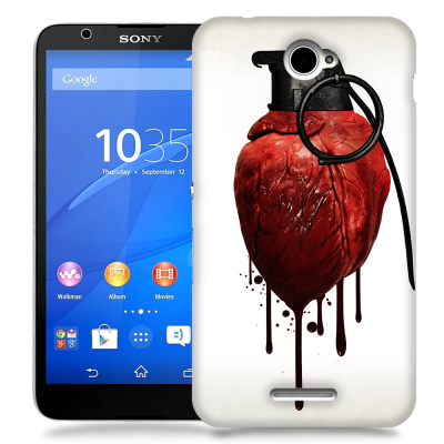 Skal till Sony Xperia E4 - Heart Grenade