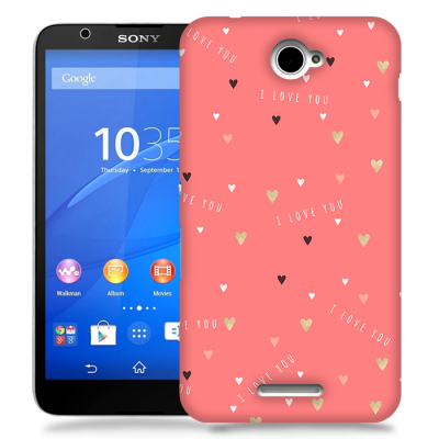 Skal till Sony Xperia E4 - Hjärtan