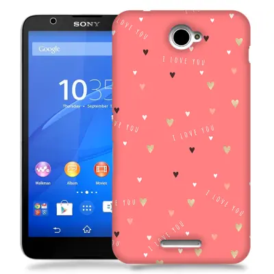 Skal till Sony Xperia E4 - Hjärtan