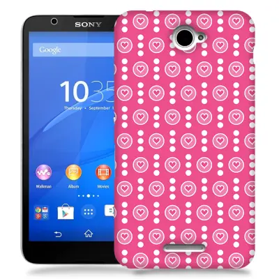 Skal till Sony Xperia E4 - Hjärtan