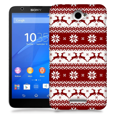 Skal till Sony Xperia E4 - Juldekor - Renar