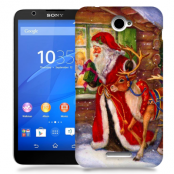 Skal till Sony Xperia E4 - Jultomte och ren