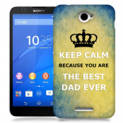 Skal till Sony Xperia E4 - Keep Calm - Best dad