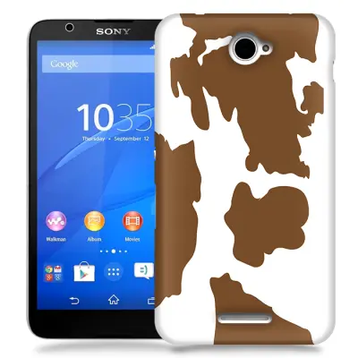 Skal till Sony Xperia E4 - Kossa - Brun