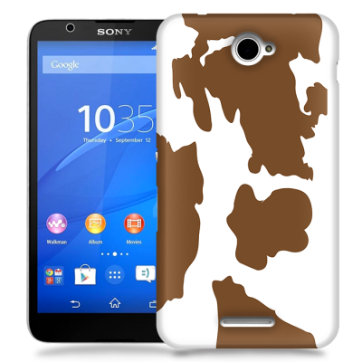 Skal till Sony Xperia E4 - Kossa - Brun