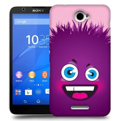 Skal till Sony Xperia E4 - Lila Monster